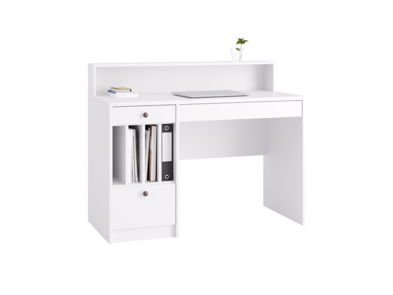Письменный стол с надставкой Hygge 120х55х96 см, цвет: белый